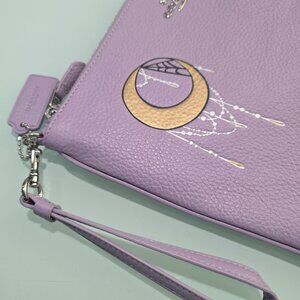 Coach x Chelsea Champlain Tattoo Large Lilac Wristlet